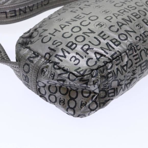 CHANEL Unlimited Shoulder Bag Nylon Silver CC Auth bs7961 - Picture 14 of 16